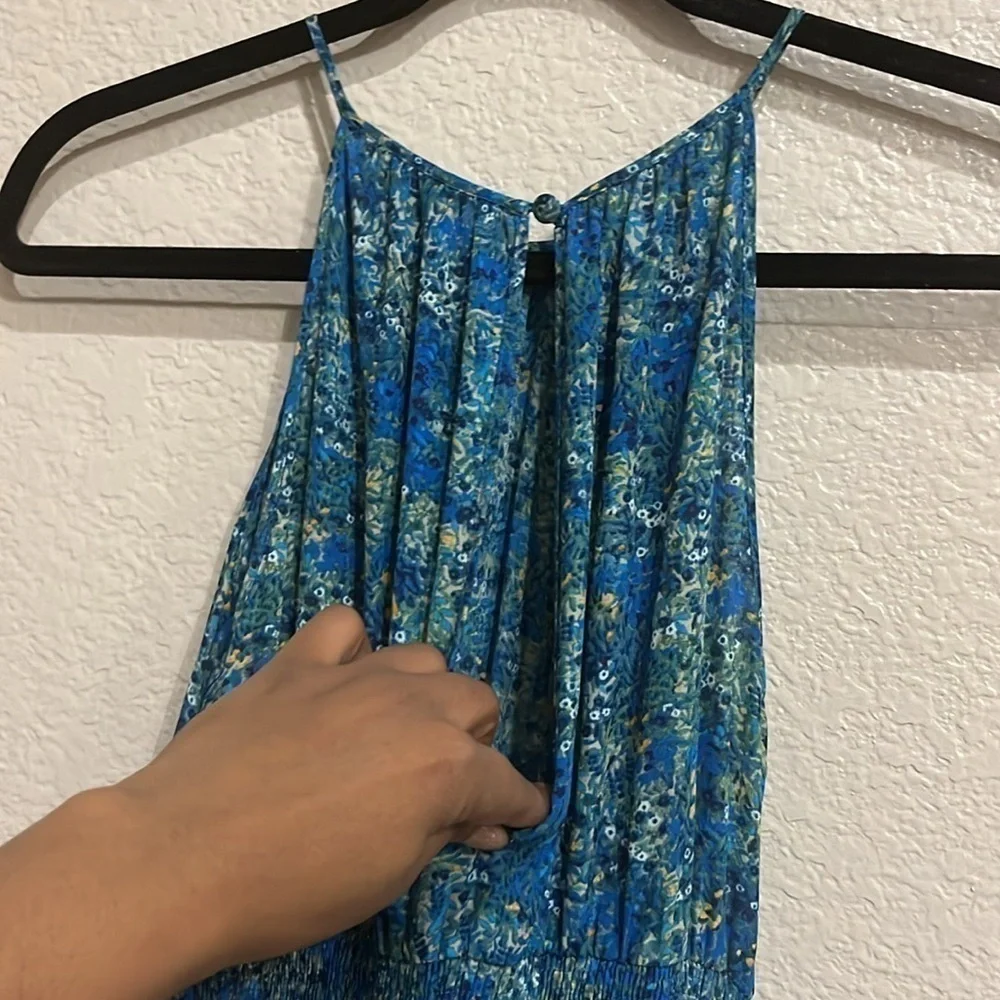 Belle and Sky Floral Maxi Dress with front split size Medium